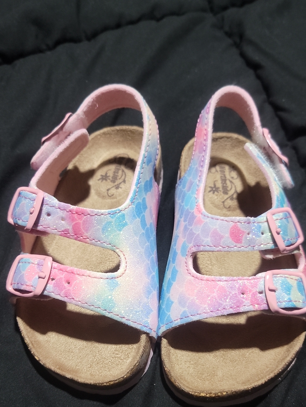 Northside Kids Mermaid Scale Sandals - Pink, Blue & Purple